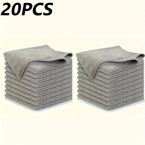 Grey microfiber cloths drying - grey,
